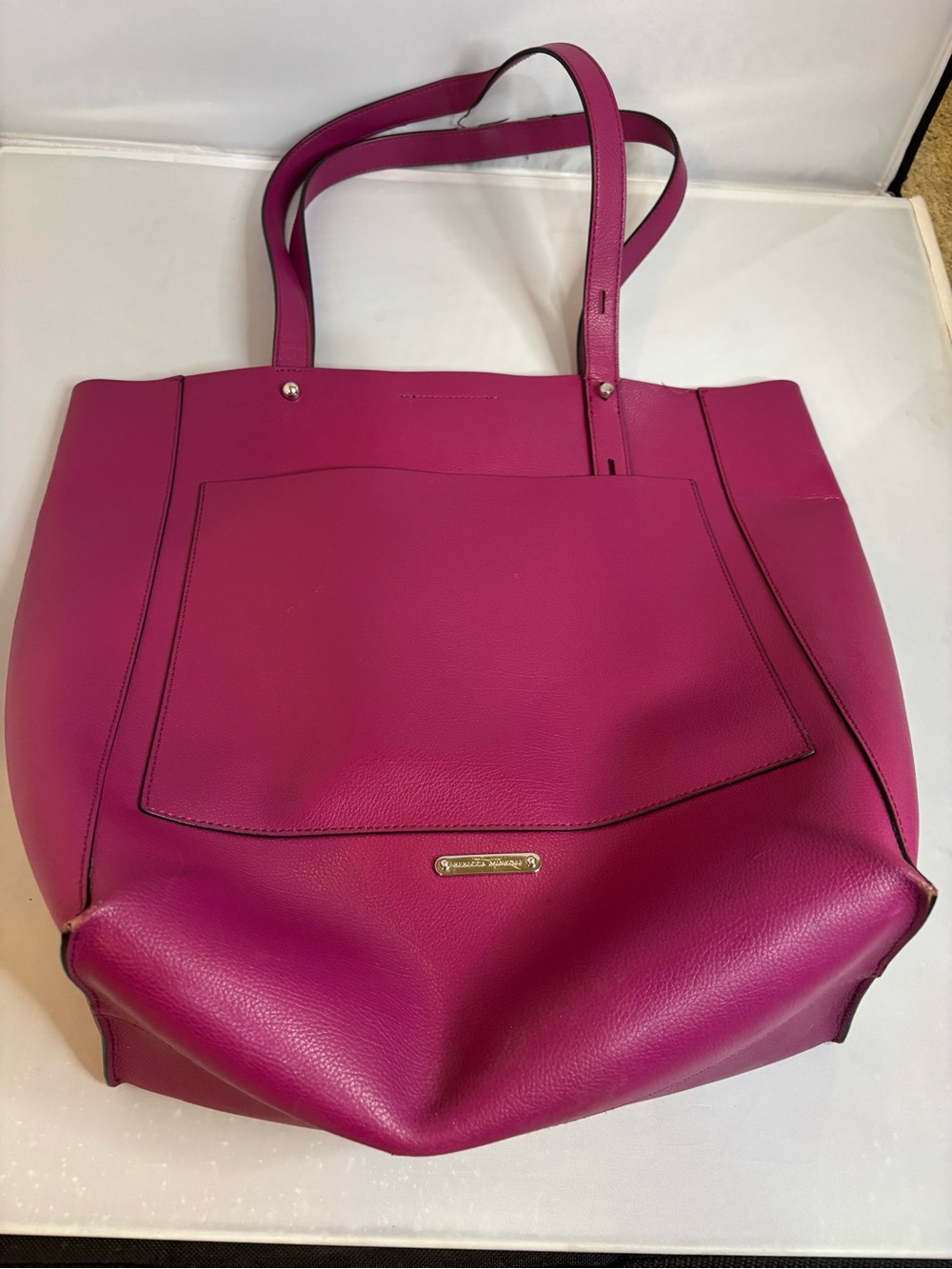 Rebecca Minkoff Fuchsia Leather Tote Bag
